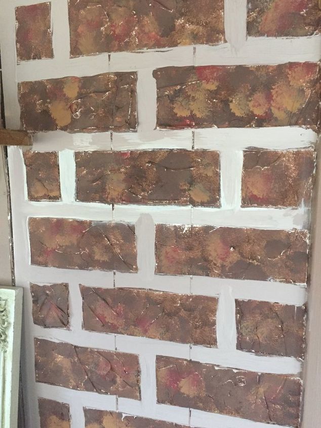 q how can i make my faux brick wall more eye appealing