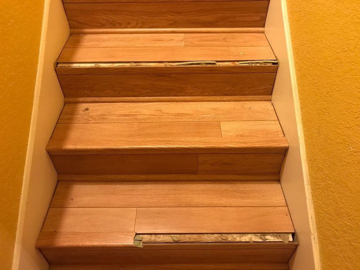 q how can i repair and reinforce the trim on my stairs