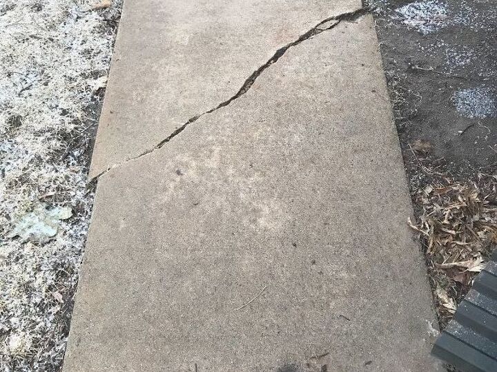 q how can you fix an uneven piece of sidewalk that has been broken
