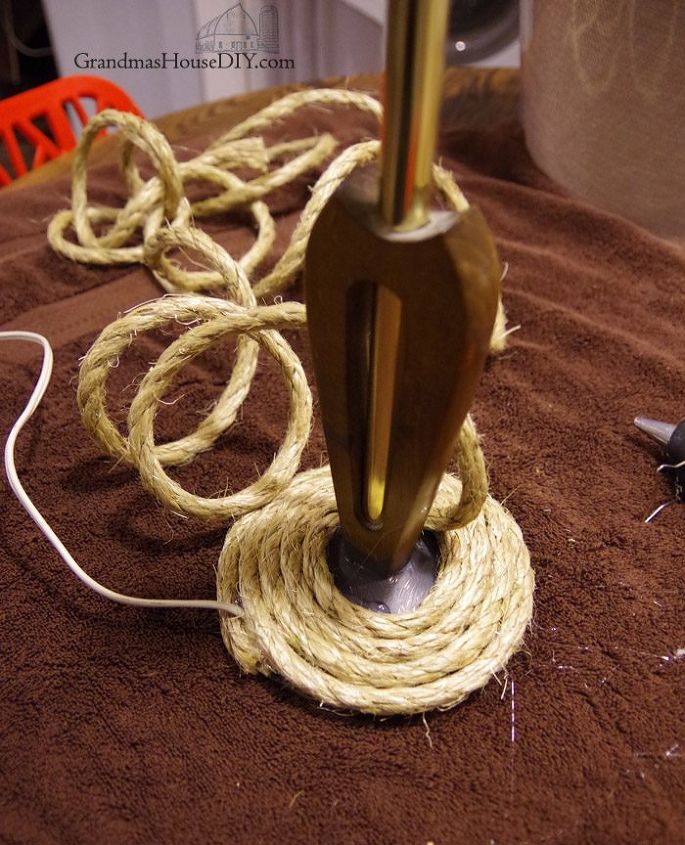 lamp gets a country girl makeover using license plates