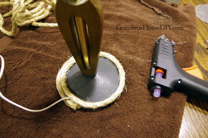 lamp gets a country girl makeover using license plates