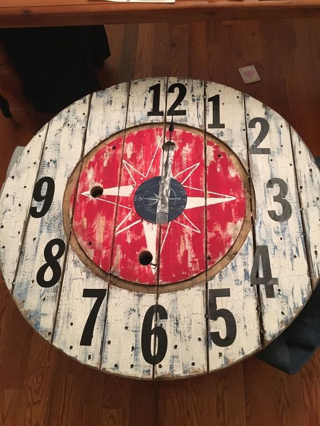 nautical spool clock