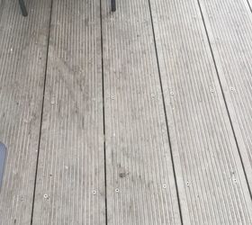 q can i seal or paint my composite fake timber decking