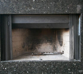 how to spray paint the interior of a fireplace