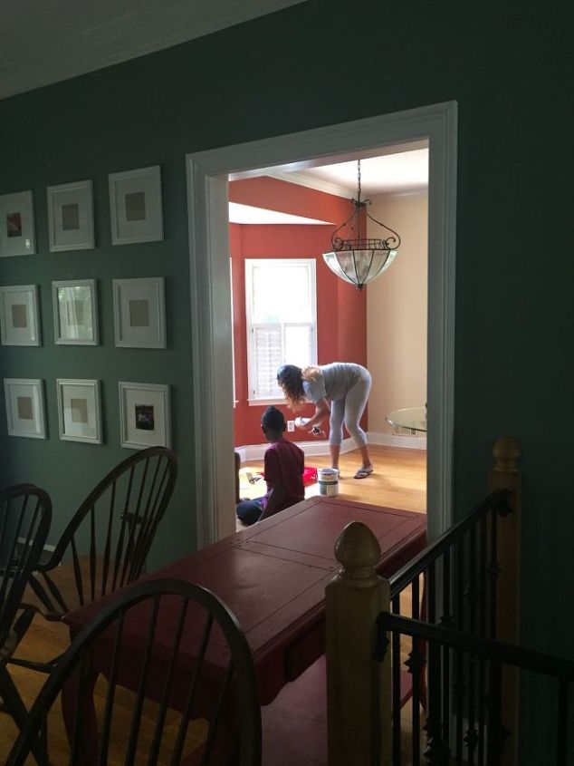 white farmhouse kitchen transition