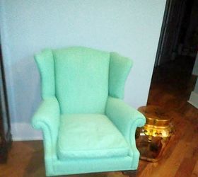 painting family heirloom upholstered chair