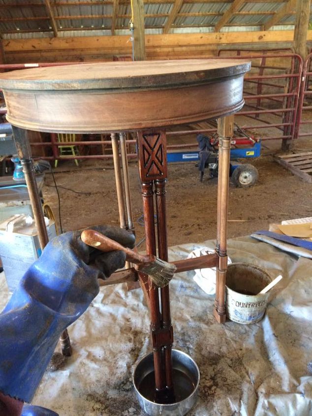restauracin de la mesa de madera de nogal