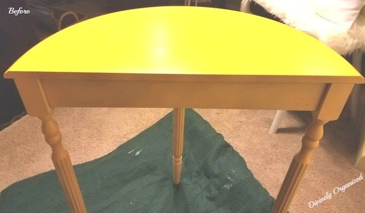mesa upcycle usando solo pintura