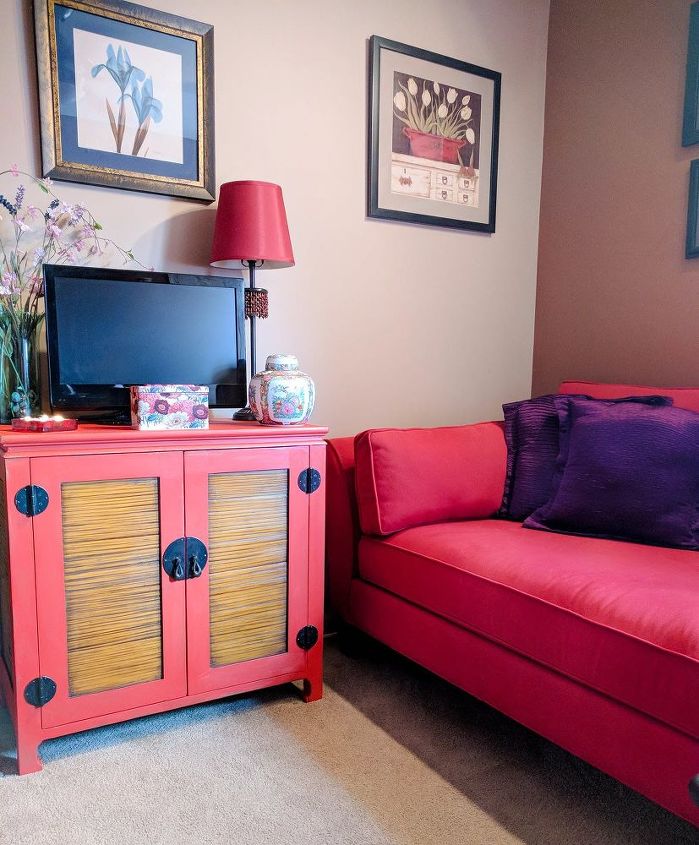 fusion mineral paint pop of color cabinet transformation