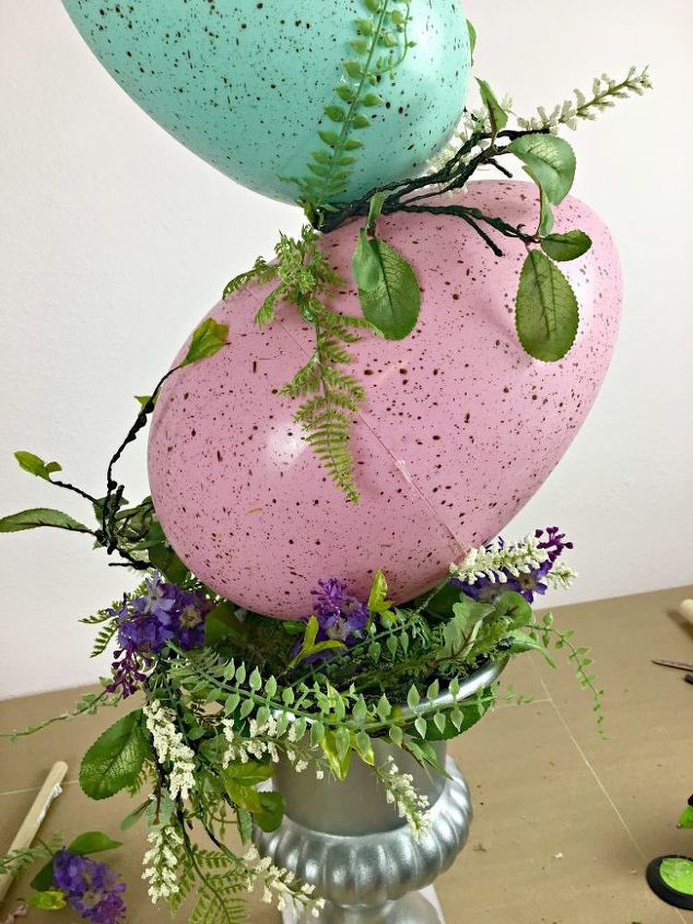make an easter egg topiary