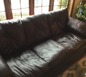 how to reupholster leather sofa with severe peeling of leather surface