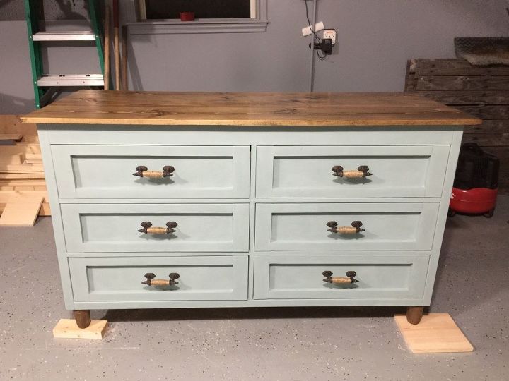 diy custom built drawers with chalk paint finish