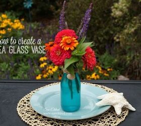 how to create a sea glass vase