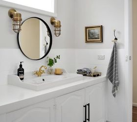 paint is power bathroom before after