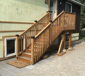 i want to make a storage area under my outside deck stairs at the cot