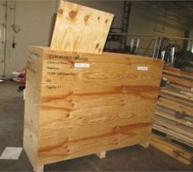 one shipping crate equals two home bars, Photo from the on line auction listing