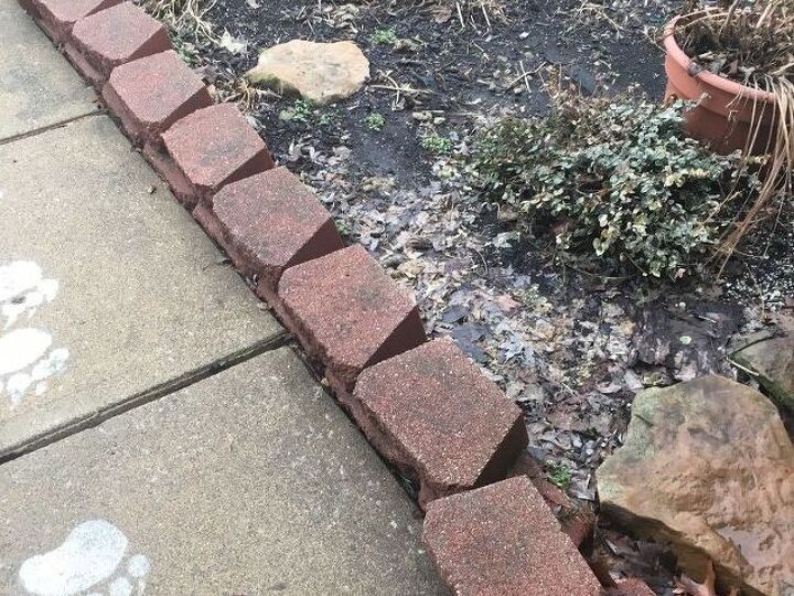 q how to redo my sinking border blocks they were level when i bought ho