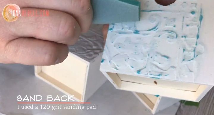 technique raised texture using saltwash