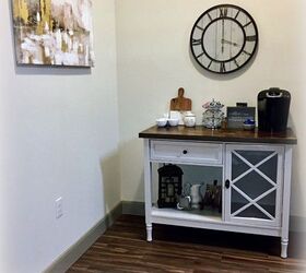 from beat up kitchen island to beautiful coffee station