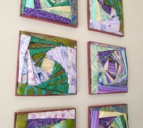 how to make beautiful wall art with fabric