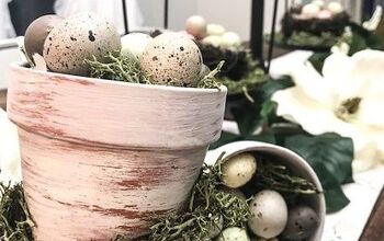Transforma las macetas de terracota de la tienda del dólar en decoración para la mesa de Pascua