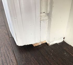 how to fix gap between floor and hardwood