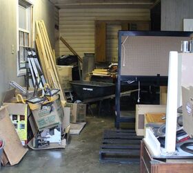 transforming your garage shop using what you already have, BEFORE