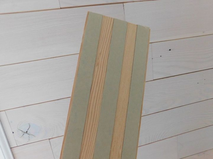 wood plank wall installation