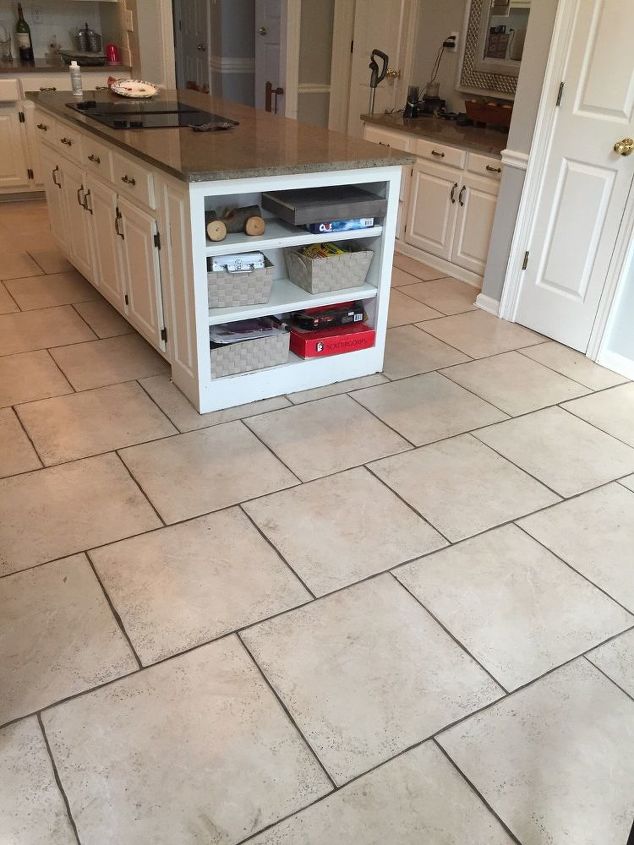paint grout and kitchen tile floor
