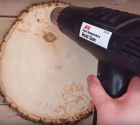 How to woodburn with heat gun, Use stencils, No leaks