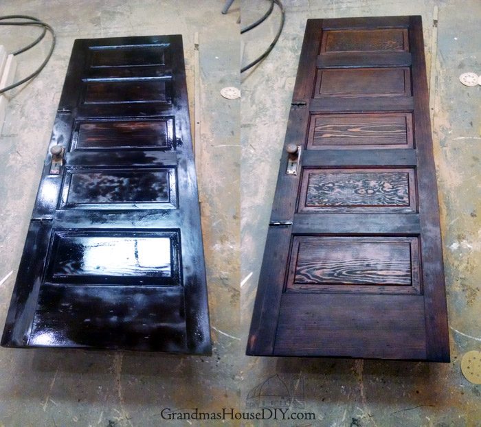 refinishing an old door for my new guest bedroom and library