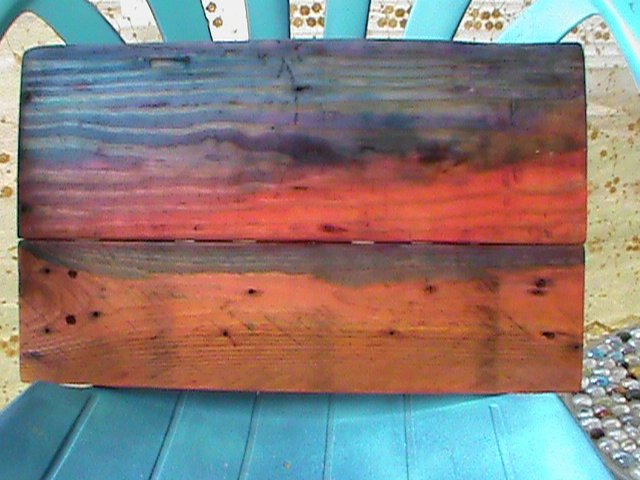 simple wood staining with food coloring