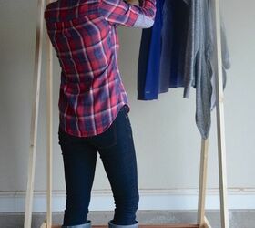 simple modern dit hanging rack for small spaces