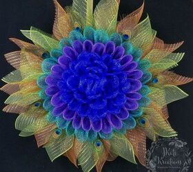Deco Mesh Daisy Petal Flower Wreath Tutorial Hometalk