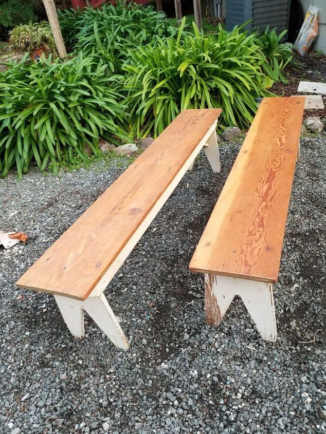 rustic wood benches will be invited inside for a place at the table