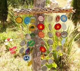 s 22 clever wind chimes you can make, Bottlecap Windchime