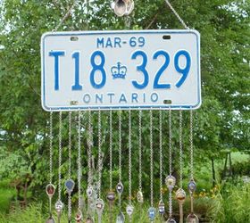 s 22 clever wind chimes you can make, Licence Plate Wind Chime