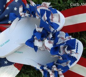 s don t throw away your fabric scraps before you see these 13 ideas, Use them to decorate your flip flops
