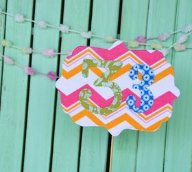 s don t throw away your fabric scraps before you see these 13 ideas, Use them to make a birthday sign