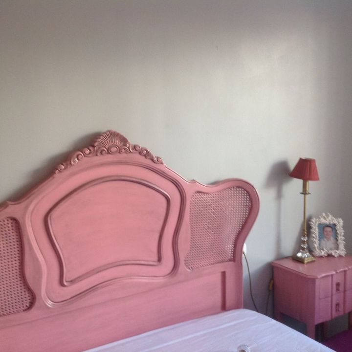 old headboard new look, AFTER with Black Glaze