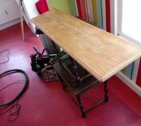 simple work bench from a nest of tables