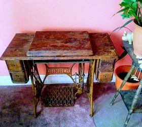 refurbished vintage singer sewing machine