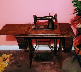 refurbished vintage singer sewing machine