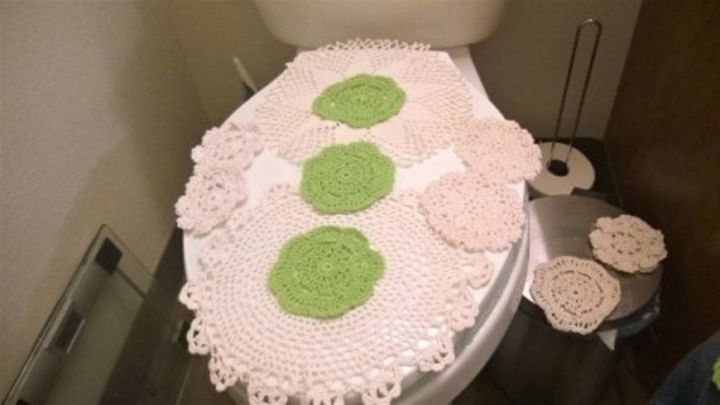 lacy toilet lid cover
