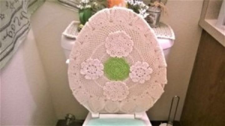 lacy toilet lid cover