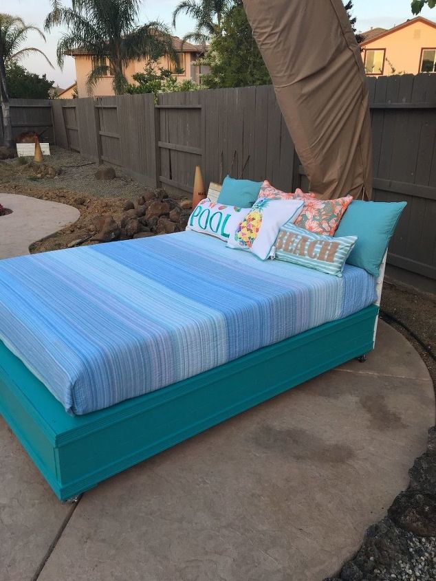cama de playa para exteriores