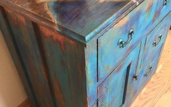 Shades of Blue-Unicorn SPiT Cabinet Makeover
