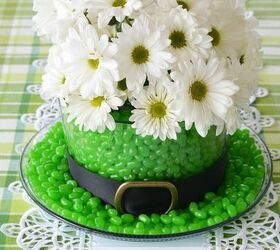 st patrick s day centerpiece blooming and edible leprechaun hat