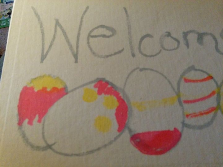 updating my front door for easter