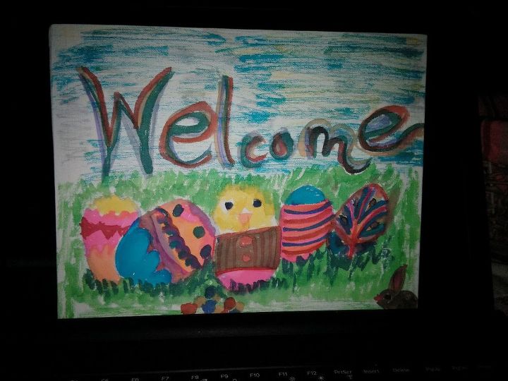 updating my front door for easter